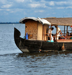 Pole boat ride on the Backwaters of Kochi Image