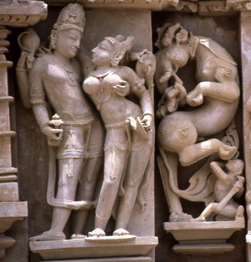 Erotic sculptures of Khajuraho